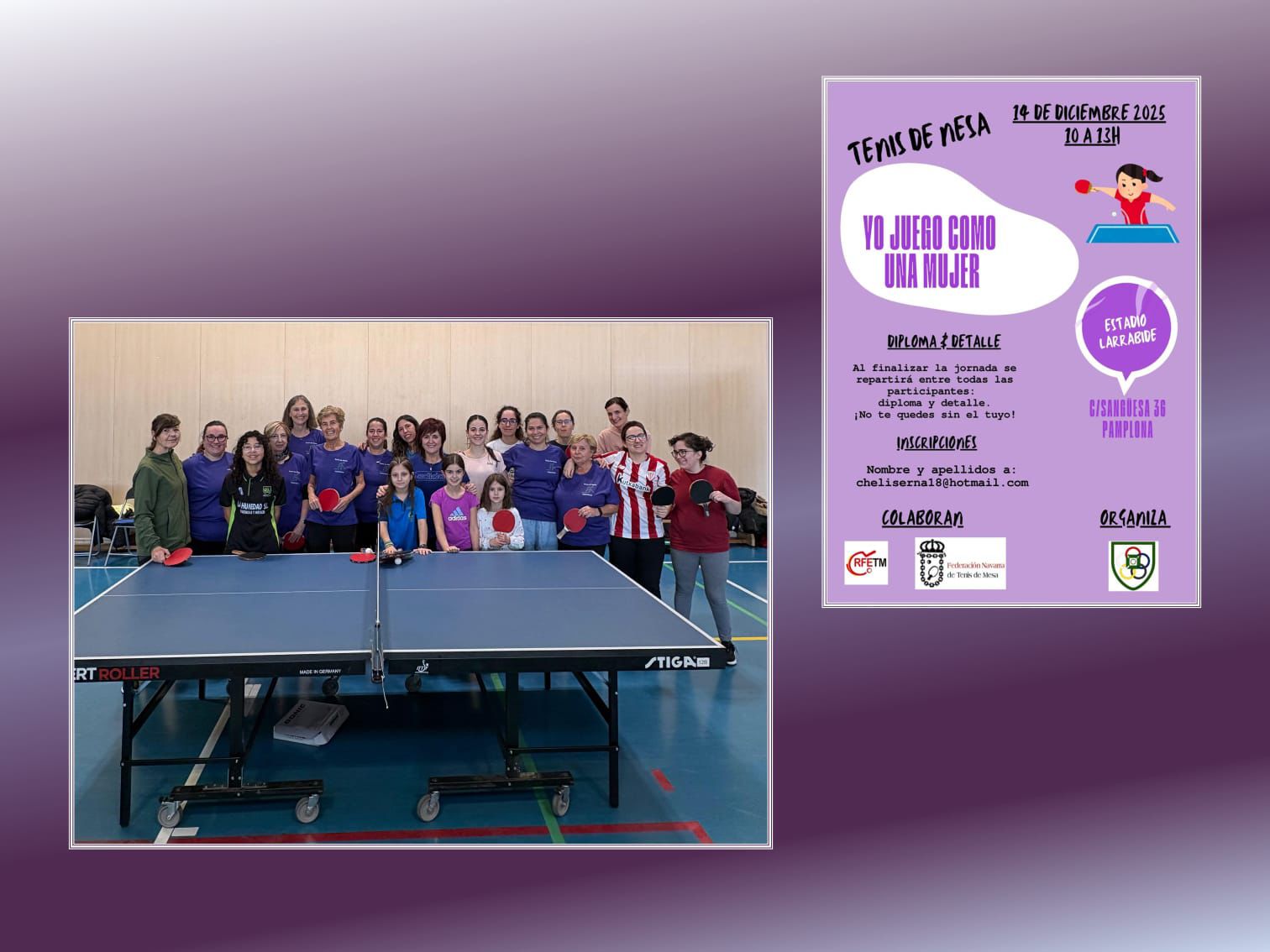 Se celebr&oacute; la jornada "Yo juego como una mujer", destinada a la promoci&oacute;n del tenis de mesa femenino